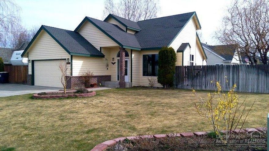 RV PARKING!! plus parking for boat or toys plus plenty of parking. Beautifully landscaped yard w/above ground pool & spa w/brick patio. Huge Mt. Bachelor views from the living room window. Master bedroom is downstairs w/vaulted ceilings, large walk-in closet & sliding doors to the patio. Spacious kitchen w/newer stainless appliances & ample storage. Indoor laundry room. Upstairs are two bedrooms, bath, plus loft. Great location near schools and medical.