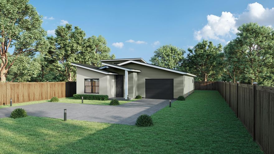 Build your Ashland dream home on a private serene lot with creek frontage! This contemporary single-level home offers 1405 sqft of thoughtfully designed space with 2 bedrooms + office nook, 2 bathrooms and an attached garage. The open floor plan, vaulted ceilings, and transom windows create a bright and airy ambiance throughout. Enjoy luxurious living with quartz countertops, luxury vinyl floors, gas fireplace, gas range, stainless steel appliances, breakfast bar, pantry, mini-split heating & cooling system, walk-in closet, tiled shower, Moen fixtures and more. Earth Advantage certified, this home is 30% more energy efficient than built to 2024 code. With Suncrest Homes, a renowned builder of over 450 homes in the valley, you can easily customize a home to suit your lifestyle. Don't miss this rare opportunity to own a custom home on a lush, private lot just minutes from downtown. The process is super easy and there's no construction loan needed. 10-yr home warranty included!