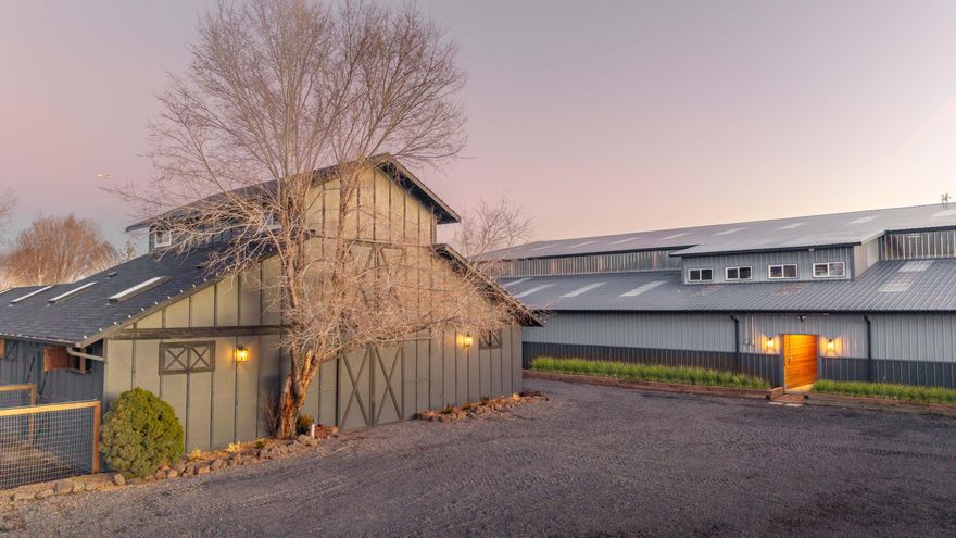 This exceptional equestrian estate near downtown Bend offers 2 tax lots,world-class facilities and Cascade Mountain views.The 80'x186' indoor arena features new silica sand and Pro-Tex footing and is complemented by the 175'x250' outdoor arena with a sand-fiber mix.Recently a hunter-jumper facility, it includes a Grand Prix field with a pond and jump/slide bank. Renovated barns offer bright stalls with skylights, groom stalls, and tack rooms.The 3-bedroom,2.5-bath house is ideal for a manager or owner.All of this 40 minutes to the lifts at Bachelor and located near Bend Airport.New office quarter in historic barn with 3 offices, staff lounge, staff breakroom and a full bathroom.This equestrian estate has unmatched access for equestrian enthusiasts while combining luxury,lifestyle,and all the outdoor recreation that Bend has to offer!