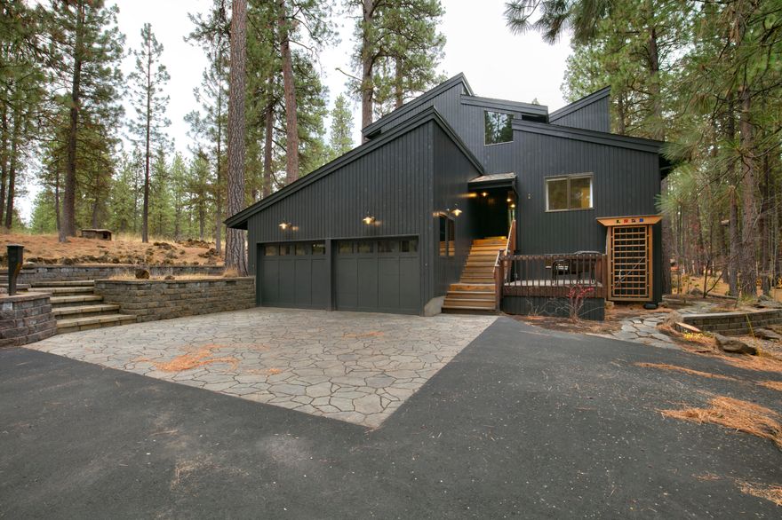 This lovely three-bedroom, three-full-bathroom home, located adjacent to the Deschutes National Forest, truly has it all! Key features include an updated kitchen and primary bathroom, a cozy wood-burning fireplace in the great room with vaulted ceilings, and a propane fireplace in the primary suite, all complemented by fresh exterior paint. Enjoy the peaceful forest ambiance from the expansive deck, which is perfect for entertaining. Additionally, this home is conveniently close to the South Meadow pool complex and Glaze Meadow Recreation Center. Don't miss your chance to experience this exceptional property—schedule your visit today!