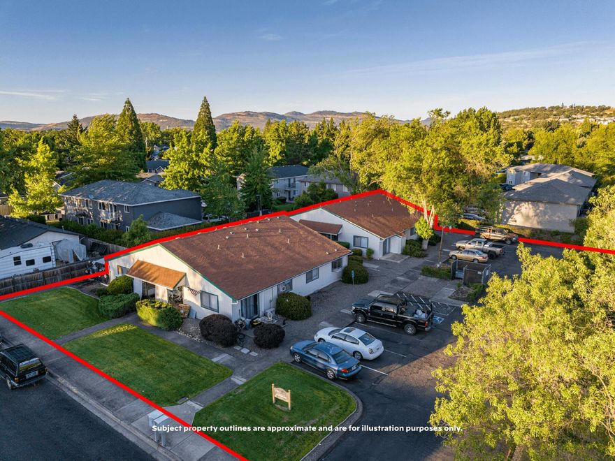 Exclusively presented for sale - 247 Lorraine Avenue - a clean, rare 8-unit apartment complex in Eagle Point, Oregon (the ''Property''). The Property presents an opportunity to step into established asset in a mature neighborhood, in a sub-market with limited competition and almost zero transactions of apartment complexes for years. The Property is sited on a flat, .55-acre landscaped lot, and consists of two, single-level fourplex buildings and (8) 1-bed / 1-bath efficient units. Once the single vacant unit is leased, the Property will produce nearly $10,000/month in gross income. Located in a quiet, mature area, the Property is close to multiple schools, parks, employers, and much more, and is an attractive opportunity to unlock significant value in beautiful Eagle Point - contact brokers for more info!