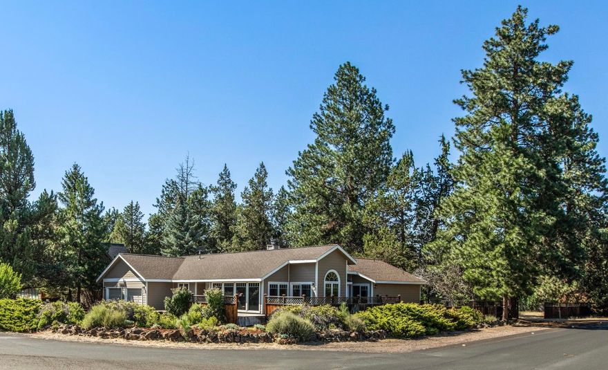 Amazing opportunity to own this beautiful property with loads of additional potential. Just under 1/2 acre, corner lot with undeveloped land to the south and east. Less than a half mile to the new high school, Caldera, and the new 37-acre Alpenglow Community Park. This single level home features 3 bedrooms with a 4th bedroom that acts as a wonderful home office. Extensive cabinetry for the ultimate craft room in another bedroom. The living, dining area and kitchen are all open with vaulted ceilings and a cozy gas stove. Solid Silestone counters, cherry cabinets with pullout drawers on lower shelves, and stainless appliances in kitchen. Family room gives extra living space. Newer siding. Oversized garage is double deep on one side and is built out with workbenches and shelving. Pull down stairs to lots of attic storage. 10x12 solidly built storage shed.