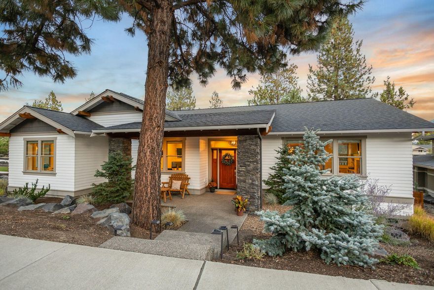 Welcome to 2218 NW Lolo Dr, a custom 2014 Greg Welch built craftsman on a rare .30 acre lot in Northwest Crossing. This single level home offers 2,690 sq ft, 3 beds, 2 baths, a home office, and a massive 1,080 sq ft 3 car garage for all your gear and toys. Entertain in the chef's kitchen with SS Jenn Air appliances, light cabinetry, under cabinet lighting, dry bar prewired for a wine fridge, and a walk-in pantry. The open layout flows to a wraparound back deck, paved patio with custom gas firepit, fully fenced yard with native landscaping, raised beds, and drip irrigation. Retreat to the primary suite with heated tile floors, private deck access, and premium comfort on its own HVAC zone. Upgrades include surround sound, solar tubes, instant hot water, reverse osmosis, Jolie shower filtration, Luminette window coverings, April Aire humidifier, EV outlet, and freshly painted/stained exterior. Convenient to the West Bend Trail System, NWX Village, Compass Park, and Downtown Bend!