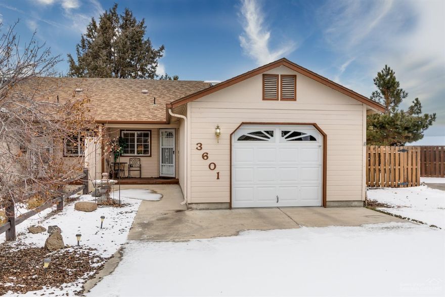 Beautiful single level home in the Greens of Redmond Golf Community. 2 bedroom, 2 bath home, open concept, large backyard, shed, RV parking. Beautifully landscaped backyard with trees for privacy, underground sprinklers, fully fenced. Plenty of room to build a shop. Sit out on your deck and listen to the water running behind you. This is a very private lot on a cul-de-sac. The Greens at Redmond is a great executive golf course. The location is minutes from downtown Redmond or jump on the highway and be in Bend in 10 minutes. The community is quiet, offers parks and paths to walk. Don't miss this great home.