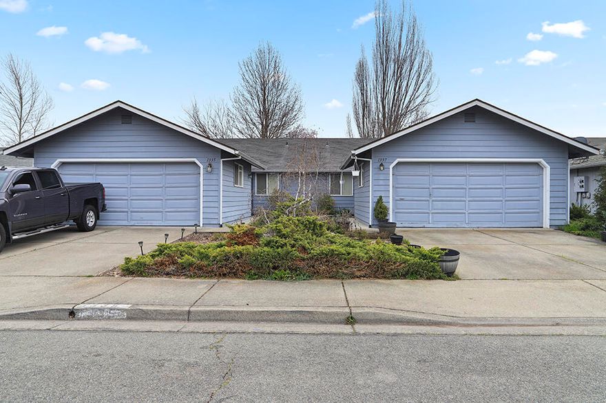 Nicely Kept Single-Level Duplex in the Redwood Area. Each Unit is 2 Bedroom 1 Bath, and Offer Finished Two-Car Garages. The well thought-out Floor Plan makes these Units very easy to rent, and the Tenants here have been here relatively long-term. Large Living Rooms with Vaulted Ceilings, Nice Kitchens, Inside Laundry Rooms, and Spacious Fully-Fenced Backyards with Patio are just a few of the Attractive Features this property has to offer. Concrete Driveway for Additional Parking, plus plenty of On-Street Parking for Boats, Trailers, and Guests. These Units are Professionally Managed and Maintained and are in Great Overall Condition. The Rents here have been consistent, and likely have opportunity for increase. One of the very few available Multi-Unit Investment Properties available at this time! Adjoining Matching Duplex located at 1351/1353 Kokanee is Listed for Sale at the same price, and would make a great complement to this Property.