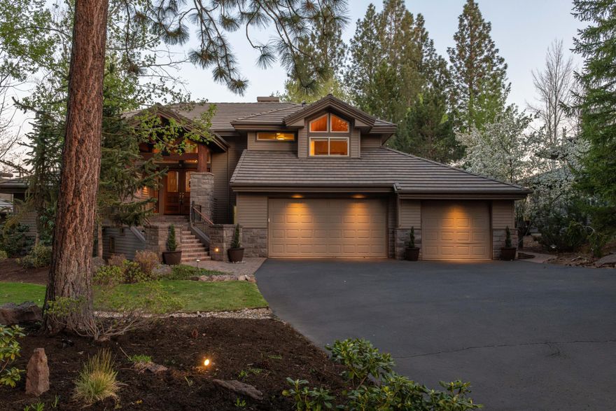 Soaring windows, beautiful mountain views, and a front-row seat to the 12th green define this stunning home in the coveted gated community of Broken Top. Designed for both comfort and elegance, the home features a chef's kitchen with high-end appliances, a private wine cellar, and an expansive great room ideal for entertaining. Natural light floods the space through oversized windows, while the wraparound stone deck offers a perfect perch to soak in the scenery. A rare opportunity to own in one of Bend's most desirable neighborhoods.