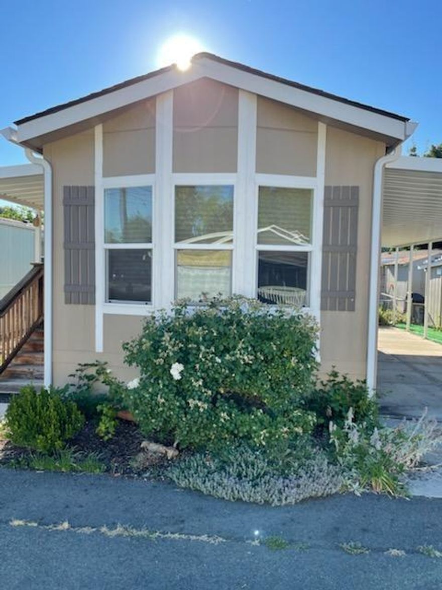 Little Doll house, newer (2019), in River accessible 55+ park, Country Estates. Fresh paint and clean carpets, Fences and yard area in back, Carport, 1 bed, 1 bath, 540 square feet.  This is a Must See!  Inside laundry, large closet, open concept kitchen, living room, dining. 
  Access to the river from south end of the park.  Park has lovely community area with games, ping pong, pool, BBQ, park on river with access.   Super close to all sports park, shopping and town.
