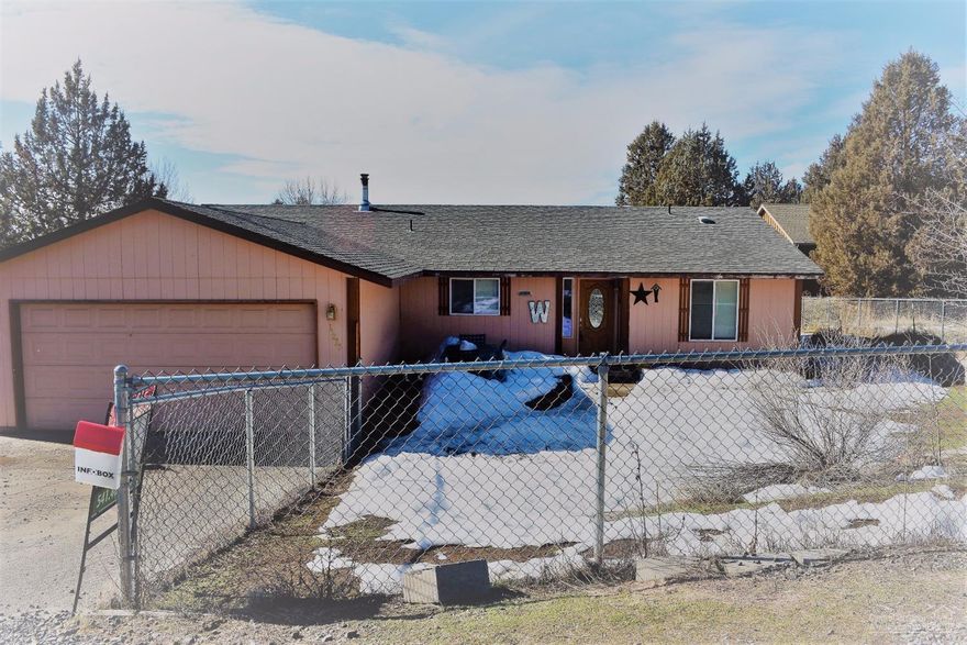 Here is your opportunity to own this great 3 bedroom 2 bath home. With open floor plan, large utility room,and wood stove. Yard is fenced and has two decks for your entertaining, and underground sprinklers. Located in Ochoco West/ Golden Horseshoe subdivision, that offers great amenities, Such as a swimming pool, horse stables, fishing pond and access to BLM.