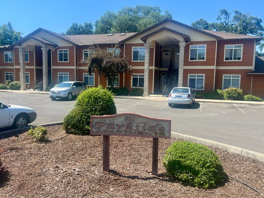 Parkside Apartments is a well-maintained 8-unit multifamily property in Eagle Point, built in 2002 with a total of 9,174 SF on a 21,780 SF lot. The complex features one two-story building with eight 2-bedroom, 2-bath units, each with a single-car garage (four attached, four detached). Located in a park-like setting adjacent to Little Butte Creek, the property offers a quiet environment with professional management and no HOA fees. Seven of the eight units are occupied, with four tenants in place since before 2021, including one since 2013, indicating high retention. Recent move-ins show ongoing appeal at or near the $1,495 market rent. Security deposits range from $1,075 to $3,000, reflecting consistent screening standards.