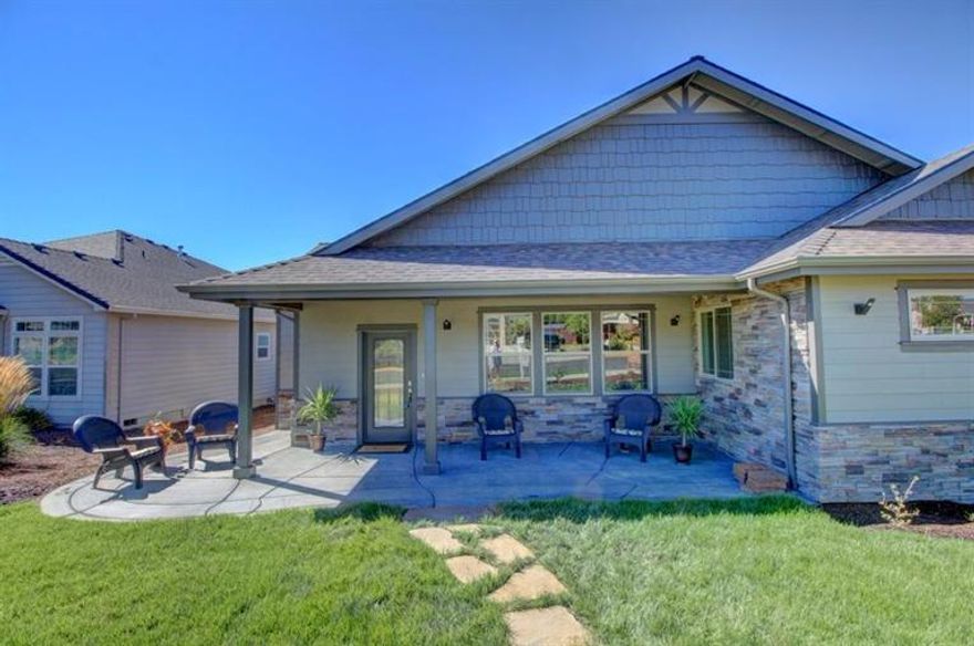 Brand New Totally Custom Built Home w/Tons of Upgrades and Extras Built With Pride by Bob Fellows Construction. Absolutely terrific location, extremely close to South Medford High School, parks and shopping. This home is surrounded by newer homes and is scheduled to be complete December 2015. Here is a list of just some of the upgrades and extras being added by this dependable, quality Builder: Beautiful front yard landscaping w/timed sprinklers, partially fenced, Granite countertops, upgraded carpet, upgraded lighting fixtures, upgraded laminate flooring in the entry, dining and kitchen, upgraded custom cabinets, tile flooring in the both baths and laundry. Wonderful, open floor plan, vaulted ceilings, upgraded custom cabinets with soft close, inside laundry, finished 2-car garage, plant shelves, and so much more. Still time for Buyers to choose their colors and styles!