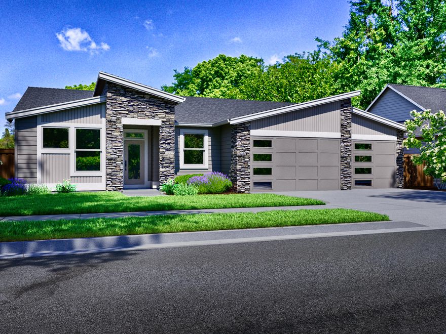 Treeline Lot 64 brought to you by a local luxury award winning builder. The Bentley boasts 3 bedrooms + a generous bonus room, 3 baths and ample open space in the great room. High-end features like nine-foot ceilings, custom built-in cabinetry, engineered wood flooring in entry, great room and kitchen/dining room, quartz island and countertops with full height kitchen tile backsplash, Kitchen Aid Stainless-steel appliance package with gas range, walk-in shower with tile floor and tile surround (primary bedroom only), and smart home integrations. Come enjoy all the excitement that Bend's west side has to offer with shopping, eateries, recreational trails, Mt. Bachelor, and parks close by. Come live, play, and enjoy! Photos of similar home as this home is in construction.