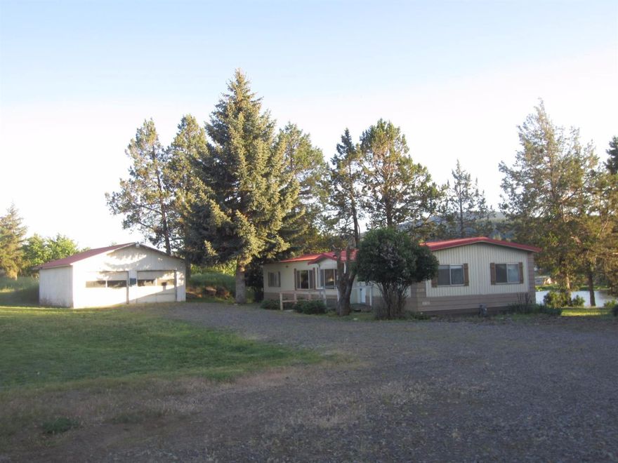 Riverfront Manufactured Home, beautiful parcel with pines right on the Klamath River. Property is sold as is.