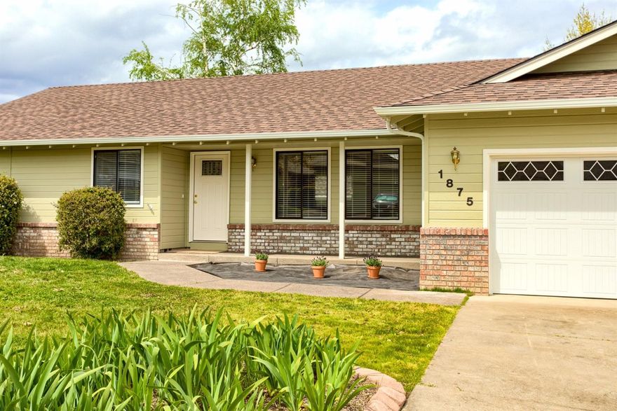 Beautifully updated single-level home in great East Medford neighborhood! Exterior brick accents, large covered front porch and brand new roof add to the curb appeal. New flooring throughout plus fresh interior and exterior paint. Front living room plus family room off kitchen with brick fireplace on raised hearth and slider to re-built deck. Open kitchen boasts new cabinetry, granite counters, and brand new stainless steel appliances: refrigerator, smooth cook-top range/oven, microwave hood and dishwasher. Pantry cabinets and decorative shelving too. Master suite offers double closets and slider to additional deck area. Both bathrooms updated with pretty sink vanities and fixtures. Spacious side yard with new fencing with gate for RV parking. The best of both worlds - a like new home but in an established neighborhood!