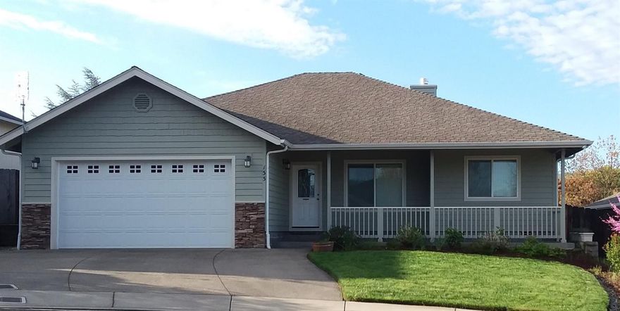 Home feels like new- very well kept, close to town, shopping,etc. Island with possible eat at bar, pull outs in kitchen, 3 ceiling fans, 8' garage door, 3 sided gas fireplace, lots of cabinets and storage in laundry and laundry tub, pantry in hall by kitchen. Some of the upgrades other homes in the subdivision don't have: upgraded roofing material, upgraded faucets & lavatories, synthetic type back deck material, extra ceiling lights, upgraded front door with glass insert, rebar in the concrete driveway, lights in crawl space & garage attic, outside hot water faucet, gas outlet on back deck, living room floor electrical outlets. Come check it out!