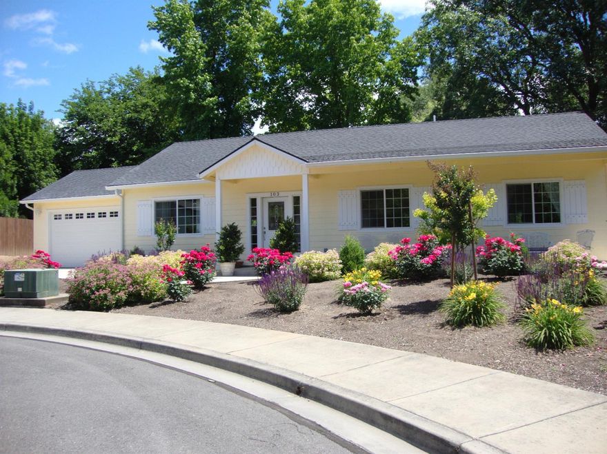 Don't miss out on this amazing Cottage Style Energy Efficient Custom Home,attention to detail throughout. Home features open floor plan with custom made cabinet with pull outs and quarts counter tops. Real Oak Hardwood Floors, gas oven/range and fireplace. Home was built with extra Insulation for efficiency, 9'ceiling, vaulted living room,kitchen and entry. Two sets of French doors to access the backyard, extra wide hallway with wheelchair access to master bedroom. This home back to Wards Creek and sits in a quiet cul-de-sac.