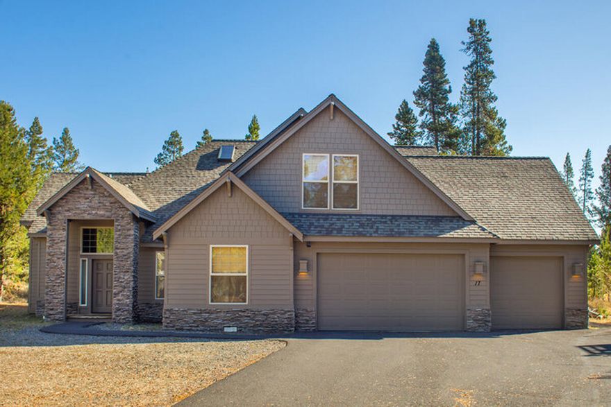 Luxury lodge style home on the north end of Sunriver. Great turn key vacation rental with rental income of over $125K annually. This home features 6 bedrooms + bonus room with billiards table, 5 bathrooms and two master bedrooms both are on the main level. Large open living area with floor to ceiling river rock gas fireplace vaulted wood ceilings, custom log accents through out, and air conditioning. The cook in the kitchen will fall in love with this kitchen! Gas cook top, double ovens, eating bar, granite counters and plenty of storage space in the custom hickory cabinets. Private hot tub to relax after a day of exploring Central Oregon.