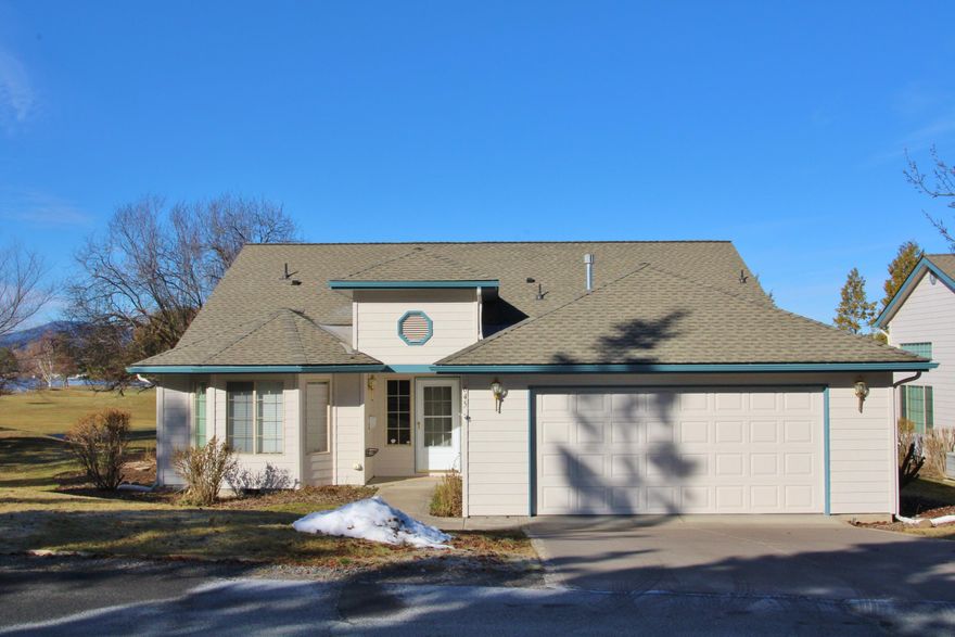 Our loss is your gain & priced for a fast sale! Golf course living with views of the green spaces, mountains & water. The attractive open floor plan provides 3 bedrooms, 2 bathrooms, 2 car garages, a newer roof, paver patio for outdoor dining. Boasting big, beautiful windows, a bright sunny kitchen with island, large walk-in pantry and laundry room, open dining area, and a large living room with vaulted ceilings and a corner gas fireplace. The primary bedroom also provides beautiful views and has a soaking tub and walk-in shower. All appliances provided including washer and gas dryer. Beautifully located within minutes to the Klamath Lake Yacht Club, Harbor Isles Tennis & Fitness Club, Moore Park, Klamath Lake, downtown, OIT & Sky Lakes Medical Center. Easy Living with the HOA providing some exterior maintenance and landscaping. Easy to show so call today for an appointment!