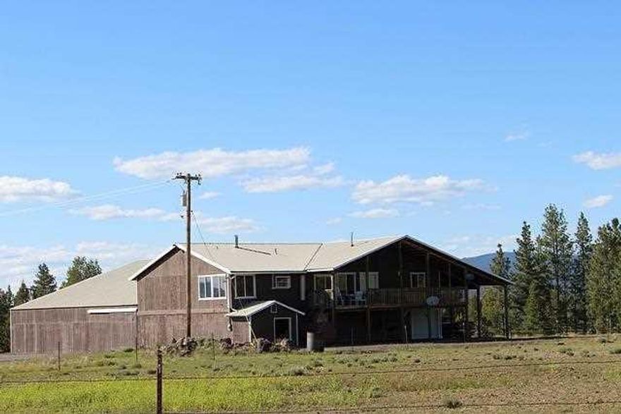 Private Turnkey Ranch 660 Acres Of Pines, Pasture And Juniper With 167+/- Acres Irrigated From 4 Reservoirs. Flood Irrigation Plus 4 Wheel Lines And Water Cannons. Ideal For Cattle, Horses, Or Grass Hay. 3000 Sq Ft, 3 Bedroom/2 Bath Home Inside A 6000 Sq Ft Building, Three 2 Bedroom Cabins, Rv Garage, Stable, Indoor Arena W/Stalls, Separate Stall Barn, Shop, 6 Bay Equipment Shed, Hay Barn/Airplane Hangar, Airstrip. Fully Furnished Plus Equipment And More! A Lot Here For The Money. Owc/Oac