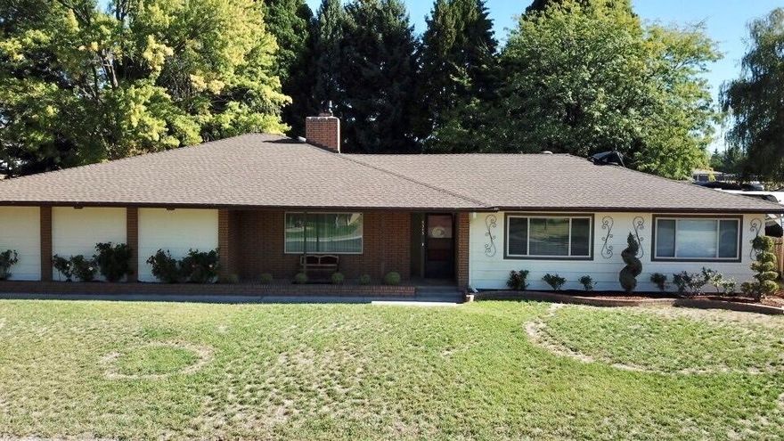 Semi custom Perry Day  rancher on .35 acre lot in Cypress Villa.  3 bedroom 2.5 bath on single level with RV parking.  Hardwood floors under carpet may be viewed in closets.  Fresh exterior paint.  Many unique features including built ins throughout, gas logs on thermostat and ducted to back rooms, central A/C, solar hot water heater with bypass for 2 traditional hot water heaters.  Since 2016 there have been new kitchen appliances, roof and gutters added.  Cedar deck and 6 person hot tub included.  Lovely landscaping.  This is a beautiful home.