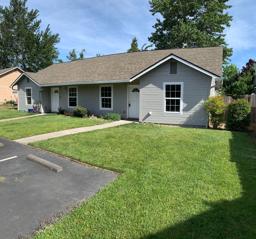 Very clean nice duplex built in 2007 in a great area close to hospital and stores. Each unit is 2 bedroom 2 bath on .24 of an acre. Sits back off the road. Paved drive and parking.