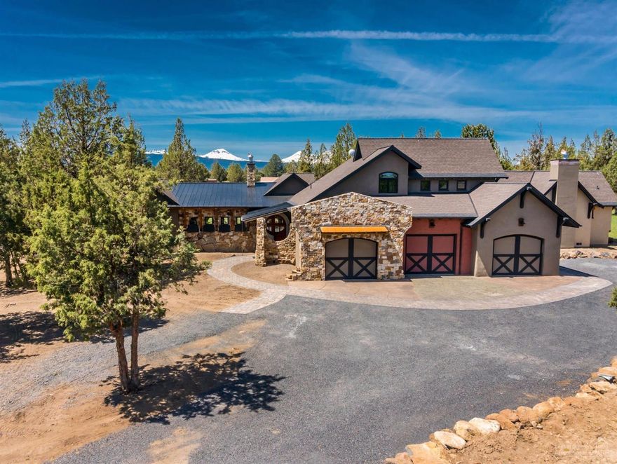 This superb residence just received three awards for the Central Oregon Builders Home Tour...One being Best Value; also Best Master Suite, & Best Architectural Design...! Giant Cascade Mtn views & Spectacular one of a kind artistry from award winning builder Jess Alway! This masterpiece and casita on over 10 acres includes 6 acres irrigated with 2 canals and a beauty pond. Fenced, with storage building, oversized 3 car garage w/pull thru doors. Finishes and craftsmanship & creativity that are unsurpassed.