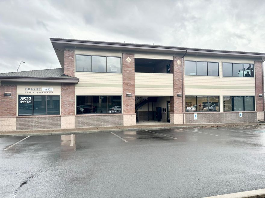 Nicely finished second story office suite located at 3523 Arrowhead Dr. in East Medford. Suite 202 offers approximately 1,040 SF of well-maintained professional space featuring a welcoming reception area, four private offices, including two large enough to function as conference rooms, and a private restroom. Access is via an exterior stairwell. The building allows monument, door, and building signage for strong visibility.

The property sits within Light Industrial zoning and is surrounded by established businesses, with convenient proximity to Hobby Lobby, Walmart, Lowe's, and other major commercial services. Lease rate is $1,950 per month plus NNN, with shared off-street parking available.

A solid opportunity for businesses seeking flexible, well appointed office space in a highly accessible East Medford location.
