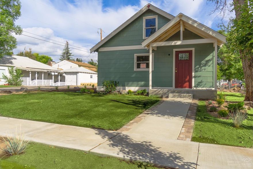 Move in Ready! This is the perfect starter home or rental located blocks from historic downtown Redmond. Newly renovated inside and out: Updated flooring, paint, electrical, plumbing. New landscaping and sprinkler system ready for your personal touch! Upstairs has over 200SqFt of bonus room with hardwood flooring and can be used for additional storage space. New roof and gas heater to be installed ASAP.