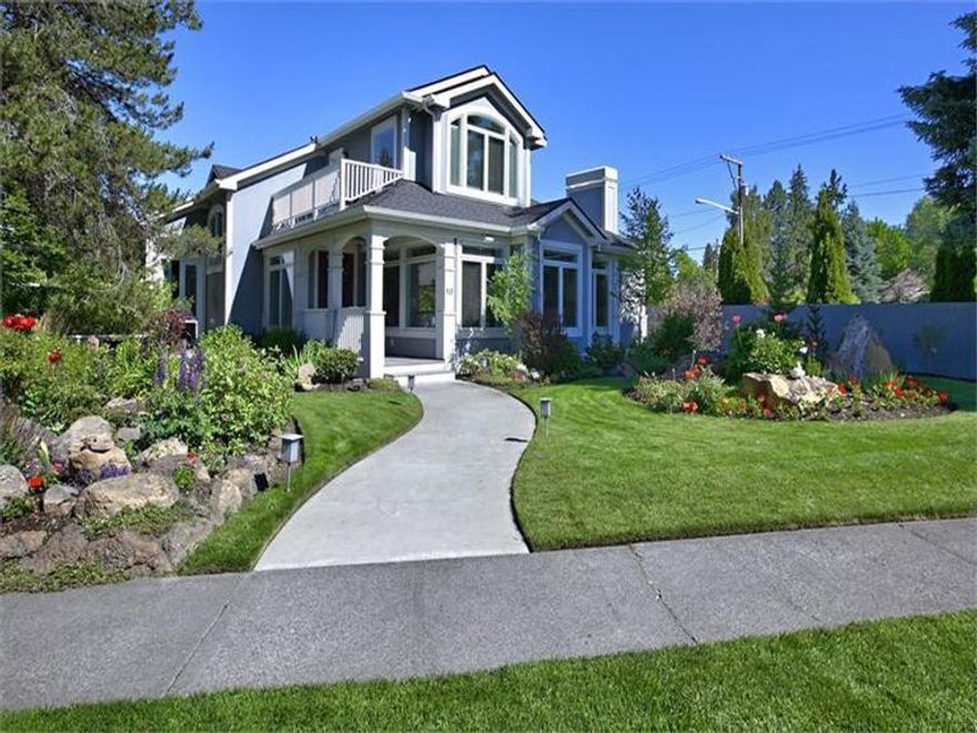 This elegant estate is located just a stone's throw from Mirror Pond and a short walk to downtown Bend! The desirable location of Drake Rd. is irreplaceable, and this home was remodeled down to the studs in 2006. No detail was overlooked and it is evident in the top of the line kitchen, custom moldings throughout, custom fireplace, European bathroom vanities, and stunning crystal chandeliers. Ask about the lucrative opportunity as a vacation rental!