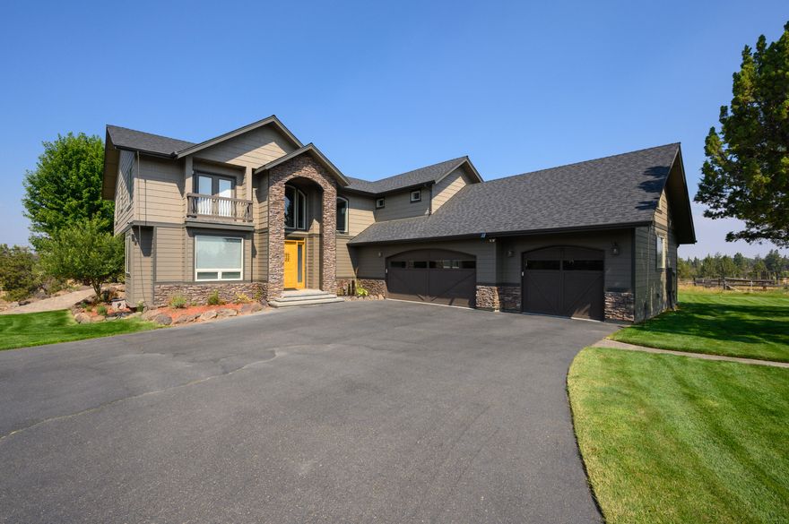 Come out and grab a piece of country only two miles from town. This property boasts 9.95 acres of which if has 5.5 acres of irrigation rights. Bring your horses, cows etc. 4118 square foot house, 5 bedroom 4 bath with two large bonus rooms. Decks off most of the bedrooms. House was just extensively renovated and barely lived in. There is a 40x90 shop with 2 large doors, that can hold all your RV's and toys. Plus 22x80 RV cover just installed. Great outdoor paver patio facing West. Heated 3 car attached garage. Too much to describe. Seller is a licensed Real Estate Broker in the state of Oregon.