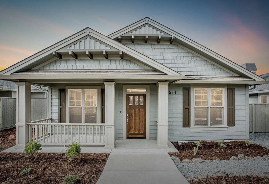 New, one level Summerfield Cottage. This home is the Cambridge floor plan which has a ton of natural light and a large, bright kitchen. Great curb appeal and a cute front porch. Large master suite, split from the other bedrooms. This home is decorated with warm neutral colors and tile. Quartz kitchen countertops. Earth Advantage Platinum rated for the highest energy efficiency possible. All landscaping and fencing is included. This lot is a little larger than most cottage lots and the landscaping was completed for low maintenance, but Mahar Homes would be willing to add a grass area in the back if the buyer would prefer. Listing agent is related to the seller.