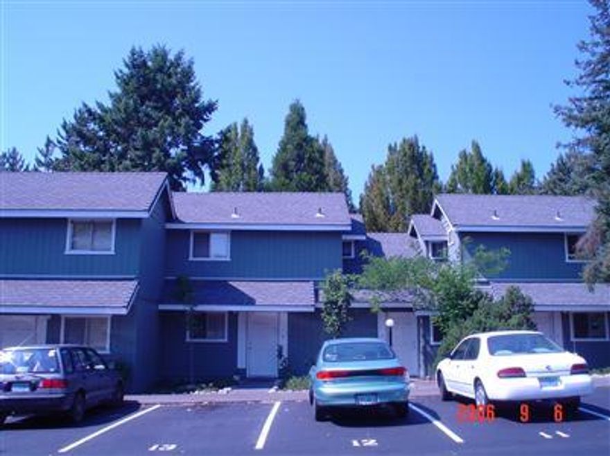 There are 22 townhouses and 1 single family home. 5 units are 1/1.5, 11 units are 2/1.5, and six studios. The single family is 1996 SqFt with 3 bed, 2.5 bath. Long term tenants. New roofs in 2005. Re-landscaped in 2005. Perfect candidate for condo conversion!