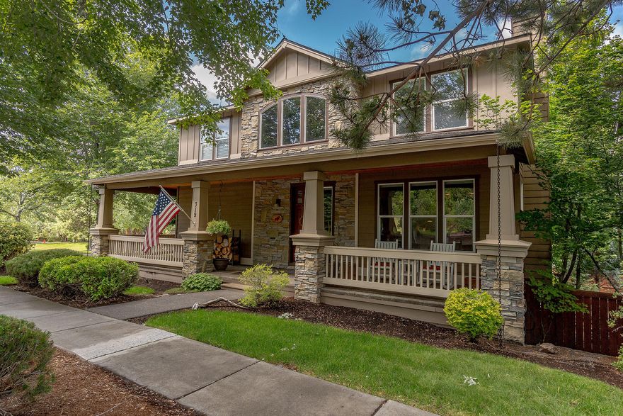 NW Bend home in Skyliner Summit. Huge heated garage/shop with 10 foot overhead door, easily loads 4 cars plus. Additional 500 sq ft heated storage. Giant bonus rm w/bar & kitchen setup has separate entrance and has been Air BnB from time to time. Huge Cascade Mtn views. Corner Lot sits right next to one of the two large neighborhood parks. 79 Acres of common ground as well as a giant dog park at the top of Overlook Butte, just a short walk from your doorstep. 30 minutes to Mt Bachelor. World Class mountain bike terrain out your back door. One owner residence with great features unique to neighborhood. 3 Primary Bedroom suites with one on the main floor. New hot tub. come and tour a truly welcoming home. Make it your own. Natural gas heat w/AC, and wood burning fireplace w/gas starter. Corner lot offers tons of parking and the rare location next to the big park. Neighborhood CC&R's allow for overnight rentals. 

Seller is a Oregon licensed Realtor