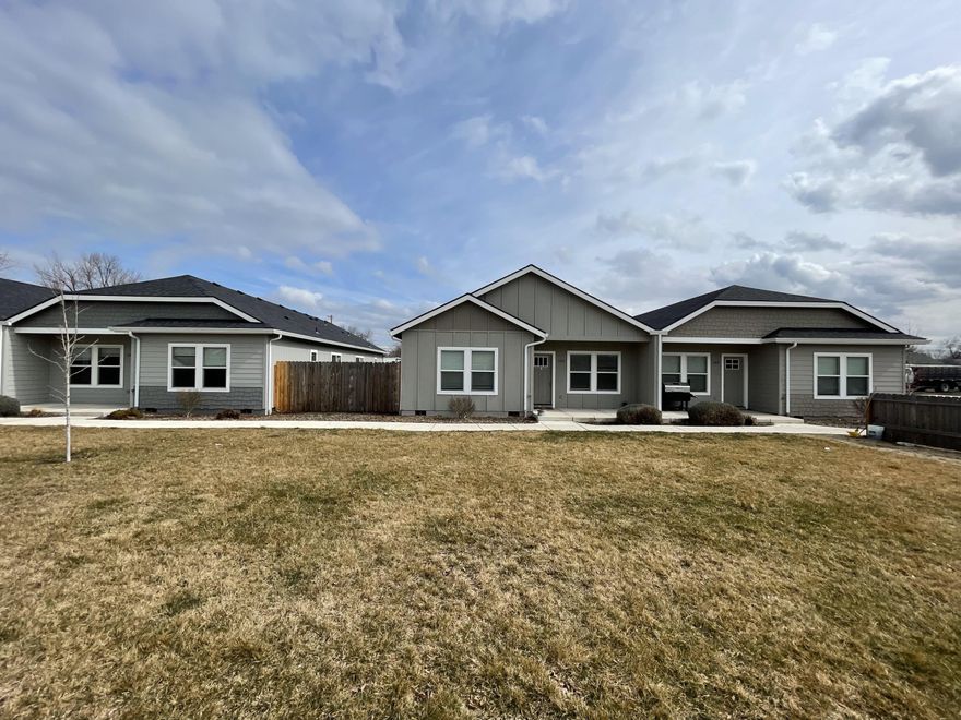 Investors here are 3 townhomes that have excellent rental history. Great looking cottage style design, with attached garages and community feel location. Homes are built for high energy efficiency and the floor plans leave no waisted space.  Each home has 1408 sqft, 3 beds 2 baths, granite counters, stainless steal appliances, large pantry, and two car garages. With current rents at $2150 per unit, this property is priced at over a 6% CAP.