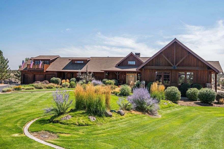 Privacy, Serenity & Security describes this lodge-style gentleman's ranch estate compound. No detail has been overlooked from tall beamed ceilings, custom door & windows, radiant heated slate floors, and three accessible main floor master suites.  Two of the guest suites even have kitchenettes, plus an additional guest quarters off the shop/office complex.  Very suitable for multi-generational or overnight guests. The Gourmet kitchen is a cook's dream with Wolf, Dacor, Bosch appliances, slab granite countertops, silent soft close cabinets.  From the kitchen and dining area, one looks out onto a heated and covered patio with outdoor kitchen, fireplace, and exercise pool that overlooks the beautiful canyon and river views.  Additional buildings include an office/fully equipped guest quarters, RV storage, large heated shop, equipment & storage for all big recreational toys.  This property has added value beyond what the eyes can see. (See additional information attachment)