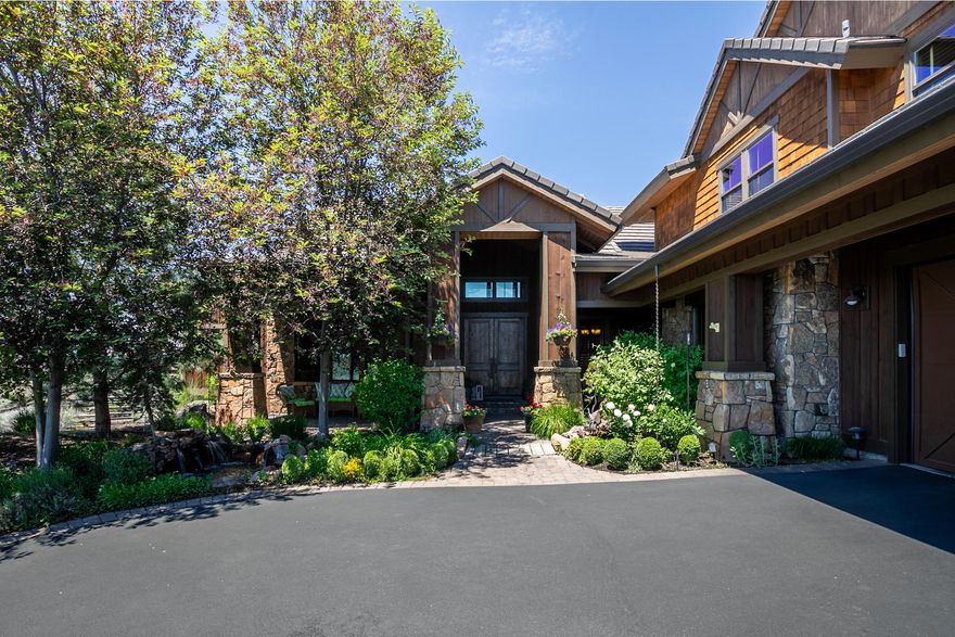 Luxury Living on the Ranch! Panoramic cascade Mt views & sage meadows surround this custom home.Sequoia wood & old world tile floors will welcome you in. Enjoy spacious living, dining, & gourmet Indoor/ outdoor cooking. Indoor kitchen includes heated tile floors, top of the line appliances, granite counters a stovetop water pot filler, and a live edge bar flowing into the living area.  Master with a fireplace, study, & 2 ensuite bedrooms are all on the main level. Upstairs you will find a fully appointed bonus room with more breathtaking views, sprawling bar area a full bath w/ potential use for a 4th bedroom. Plenty of parking space in the extra deep & wide 3 car garage. Along with the peaceful living in this home enjoy the Ranch amenities and activities. Golf, tennis, pickleball, equestrian center, hiking, adult and family pools, kids center, fitness gym/classes, spa, and restaurant options are all a part of the lifestyle. Make an appointment to see all that it has to offer.