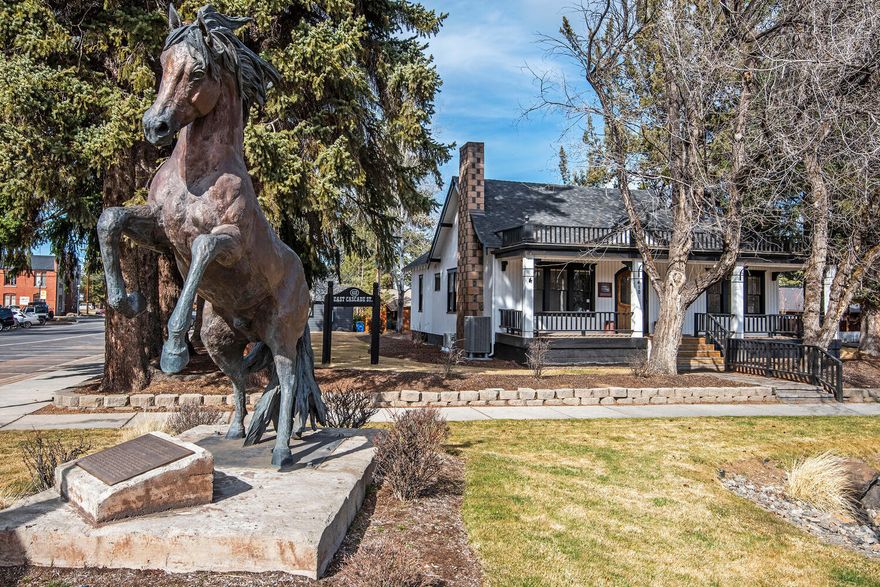 Iconic Sister's landmark with rich history. High visibility offers millions of vehicles passing by annually through downtown Sisters. Flexible Downtown Commercial zoning allows for a multitude of uses including: restaurants; boutiques; office; retail; gallery; living. Large amount of on-street parking. Ideal for owner/operator business. Cascade Mountain views from the property. Owner open to possibly carrying a contract.