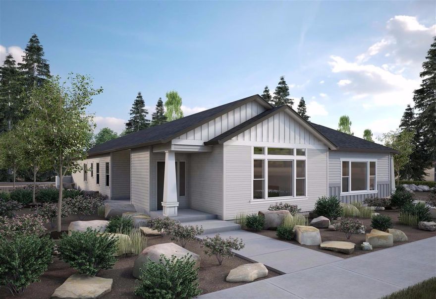 New construction in Central Point, close to town. Completion approx. 3/1/18. Vaulted ceiling in great room; coffered ceiling in master bedroom. Hardwood floors in the living & dining rooms, kitchen, and hall. Living room has gas fireplace with Travertine tile surrounds. Granite kitchen with tiled backsplashes, stainless steel appliances, soft-closing drawers, and double sinks. Walk-in pantry. Master bath has walk-in closet and double sinks. Covered patio, oversized 2-car finished garage with utility sink, alley access, fenced side yard. Wonderful planned community will have City park and greenway areas. Homeowners dues TBD but will be under $50 per month. First units sold at sheetrock ... this will go quickly, too! Also pre-selling next units now!