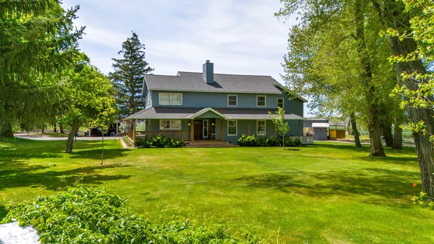 The WC Ranch is a spectacular 175-acre Country Estate located in Klamath Falls OR.   The ranch has been owned by the same family for over 50 years & pride of ownership is clearly evident.  This property features a 4 BR/3.5 Bath, 2 story residence, 2 BR/1 Bath guest house/ADU, custom 1 BR Treehouse built by Pete Nelson, (Treehouse Masters), RV pad, workshop w/ 2 bays, & hay barn.  Work, stay, play. Something for everyone & every age.  Expansive lawn, shade trees & meticulous landscaping make this the perfect entertaining location for your family & friends.  More features include, heated, in-ground pool with Pergola, Pickleball court, BBQ, plus a playground & swing & a seasonal pond for the waterfowl enthusiast.  Prime irrigated farm ground.  ~142 acres in KID & ~ 23 acres in KBID.  Lease in place for current crops which are winter wheat and garlic on appx 85 acres. Ideal location for country living but just a short drive to schools, shopping and medical.