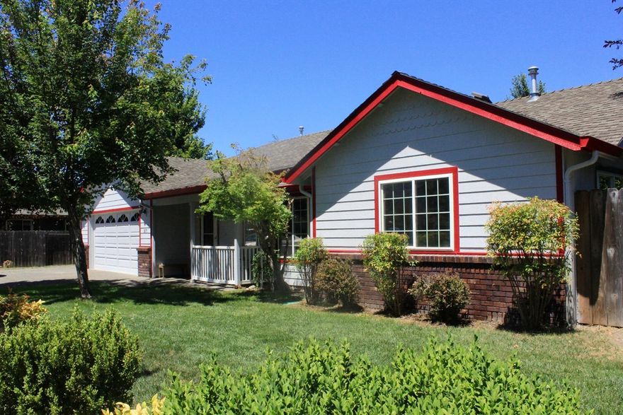 Located at the gateway to the beautiful Allen Creek Subdivision, this anchor home has been lovingly maintained over the years. Freshly painted exterior, gorgeous private patio, spacious fenced back yard, and room for a small RV! The floor plan is a good one, with the great room in the center of the home, the master suite on the north, and two bedrooms and 1 bath on the south. The friendly covered front porch is a great place to spend time reading, relaxing, or waving at neighbors. The latest in kitchen appliances, vaulted ceilings, gas fireplace and French doors to the covered patio area. About that patio area...there is a gorgeous wisteria vine that drapes over the patio cover and provides not only shade, but beautiful color! Efficient gas heating, a romantic gas fireplace, open and spacious plan. This is a great home! All information is deemed reliable but not verified, anyone considering the purchase of this property should perform their own investigation into the uses and cond