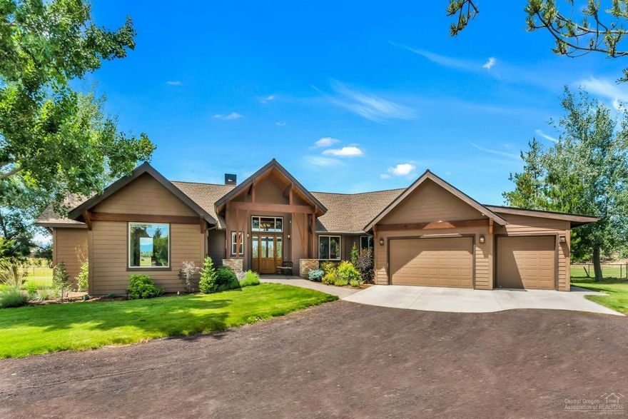 If you're searching for a premium quality single level home with incredible mountain views, you've found it. Norman Building and Design is synonymous to quality and this house is no exception. Featuring an open floor plan design capturing mountain views from almost every room. Interior finishes include wood beam accents, vaulted ceilings, two custom gas fireplaces, a spacious gourmet kitchen, cherry cabinets, slab granite countertops and Viking appliances. This 25 acre property backs to BLM and features 21 acres of irrigation, a lined irrigation pond and a new pump house. Outbuildings include 50x70 steel barn built in 201, an updated 50x25 shop and a large room above the cistern. There is too much to list, call to schedule your private showing today!