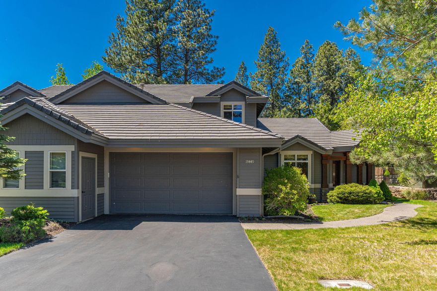 Close to shops, restaurants and trails, this private and centrally located townhome in the gated community of BrokenTop offers low maintenance living in the heart of NW Bend. Upon entry you are greeted with timeless neutral finishes and lofty vaulted ceilings. The main level hosts two primary suites and a cozy den, with an additional guest suite, full bath & bonus room/loft area upstairs. Enjoy solid hardwood flooring, a stainless appliance suite and wood cabinetry in the kitchen and a private patio in the rear of the home that is great for relaxing outdoors or entertaining guests. A large two car garage and ample driveway parking round out the package. Perfect as a primary residence or second home, the convenience of this townhome is unparalleled. Arrive home, drop your bags, and get out and enjoy everything that Central Oregon and the BrokenTop Club have to offer! BrokenTop membership an additional charge see attached documents for current fees.