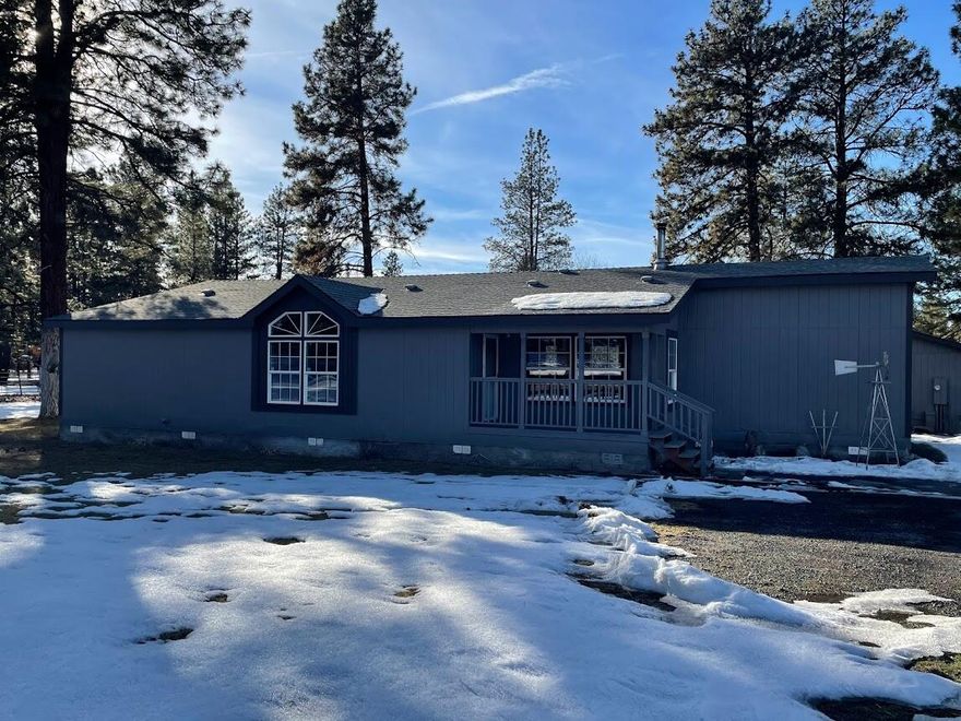 Here is a wonderful updated three bedroom two bath home on over 4 1/2 acres. This home had a new roof put on in 2015, new water heater and pellet stove installed in the main house in 2020 as well as fresh paint inside and out! The owners have recently installed luxury vinyl plank in the dining room ,kitchen as well as utility room and master bathroom, they have new carpet in the living room ,family room and bedrooms. 
This wonderful property also has a three stall barn chicken coop and tack room with a storage as well as 140 ft.² pump house and shed, there is also a 300+ square foot ADU Behind the main residence with a half bath, there is mature pine trees around the property on a quiet street, come enjoy your little piece of paradise!