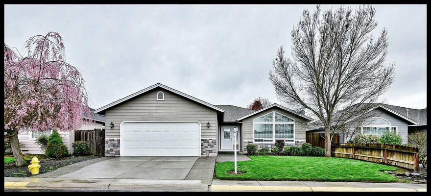 Seriously, this house was in great condition when the seller purchased it. But NOW, it's even nicer. Near Bluegrass Downs and many high-end homes, this neighborhood has its own swimming pool, tennis court, playground and park. The house is all single-level with vaulted ceilings in the living room and kitchen, plus coffered ceilings in the master bedroom and entryway. Lots of storage and wide hallways add to the convenience. Owner had new hickory engineered hardwood floors installed, plus new tile in the bathrooms. The kitchen is light and bright and features new Corian counters, new cupboards with soft-close drawers AND doors, plus a gas range/oven. Off the kitchen is a nice shaded patio with natural gas already plumbed for a grill. The backyard is fully fenced and has concrete edging for easy lawn maintenance. Nice-sized master bedroom with walk-in closet. Master bath has dual sinks and a walk-in shower. RV parking available. If you are looking for clean and easy, take a look here!