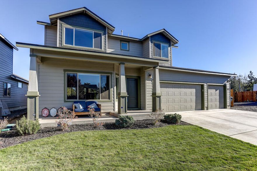 Enjoy the beauty of central Oregon with this spacious 2-story, 4-bedroom, 2.5-bathroom home. Located in a private street and Southcrest neighborhood. This well-established neighborhood is close to parks, schools, and shopping. Central Oregon is known for its endless sunshine, and you can enjoy this in this beautiful home with a well-maintained deck and outdoor area or stay cozy indoors next to the gas fireplace. Stainless steel appliances and open floor plan make this home move in ready. Open concept living area with plenty of space for friends and family including a fourth room perfect for a bedroom or a home office. Other features include a 3-car garage and plenty of storage.