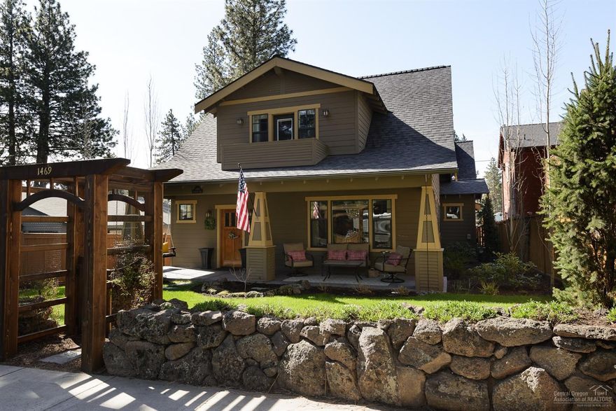 Location, location! This quality custom craftsman home with a legal ADU is in the heart of West Side Bend close to restaurants, shops, and the Deschutes is now available. The main house features 3 bedrooms, 2.5 baths with exceptional detail and finishes including hardwood floors, alder cabinetry, quartz counters, tile, wainscoting and stainless appliances. The ADU includes these same high quality finishes. A/C, an over sized 2 car garage with 9 foot door, energy efficiency, an abundance of storage, covered patio with shade and porch swing are just a few other amenities. With great income potential or space for overflow company as an added value, this home is a West Side Bend gem!