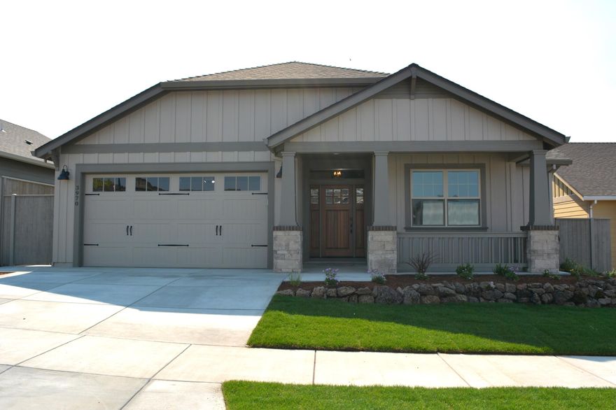 Sold Only.  New Craftsman style home built by Mahar Homes, Inc.  Open floor plan with Island kitchen and split bedrooms.  Custom cabinets.  Quartz counters in kitchen and bathrooms.  Beautiful tile floors and showers in the bathrooms.  Hardwood floors throughout the main living areas.  Large great room with vaulted ceilings.  Huge, covered patio in the backyard.  Hardie Plank siding and Milgard windows.  Whirlpool Gold Series appliances.  Tankless Hot water heater with continuous heating loop.  Fully wood trimmed windows and baseboards throughout.  Earth Advantage Certified.  Listing agent is related to the seller.