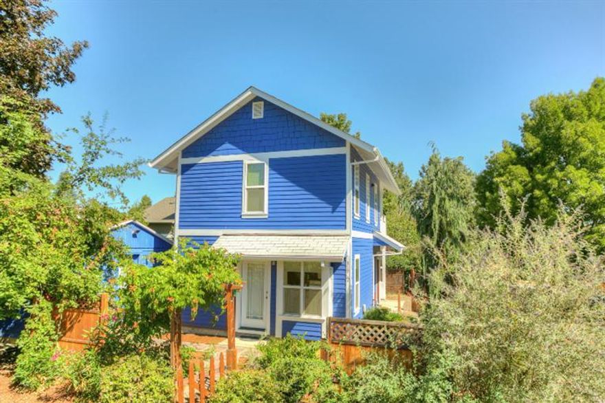 Two homes on one lot and more! There is a charming 1940 built home with 2 bedrooms and 1.5 baths the amenities include nice floor plan and great access to outdoor space. This has been a great rental over the years. There is also a super cute second unit that was built in 2004 that is a 1 bedroom and 2 bath home with an attached carport. The homes are set on the lot to give a nice separation of space between the two units. In addition, there is a garage that has had some updating and could make a great art or yoga studio. Mature landscaping and a corner lot in a quiet part of town add to the charm of the property. Live in one and rent the other or rent both. Lots of flexibility with this property.