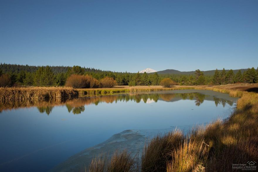Wow! This rare find in Sunriver sits on the actual Sunriver and features an awe inspiring expansive view of Mt. Bachelor and the Cascade Foothills. Make your home in this unrivaled setting. Views of the river and the protected wetland create a peaceful image of solitude as the ducks go floating by. This custom home with vaulted ceilings and marble fireplace welcomes you to relax and enjoy the view.