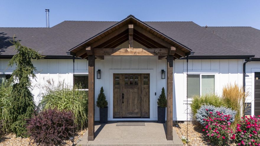 Experience country living just outside the city limits in this incredible 4-bedroom, 2.5-bathroom custom-built home on 2.45 acres with massive 40' X 48' shop with 15' X 47' enclosed lean-to! This stunning single-level property offers breathtaking mountain views, an open floor plan, and an amazing kitchen that's perfect for entertaining and large covered patio for those warm summer nights. With plenty of space for a hobby farm, this home offers both serenity and convenience. A must-see property for anyone seeking a peaceful retreat with all the modern comforts!