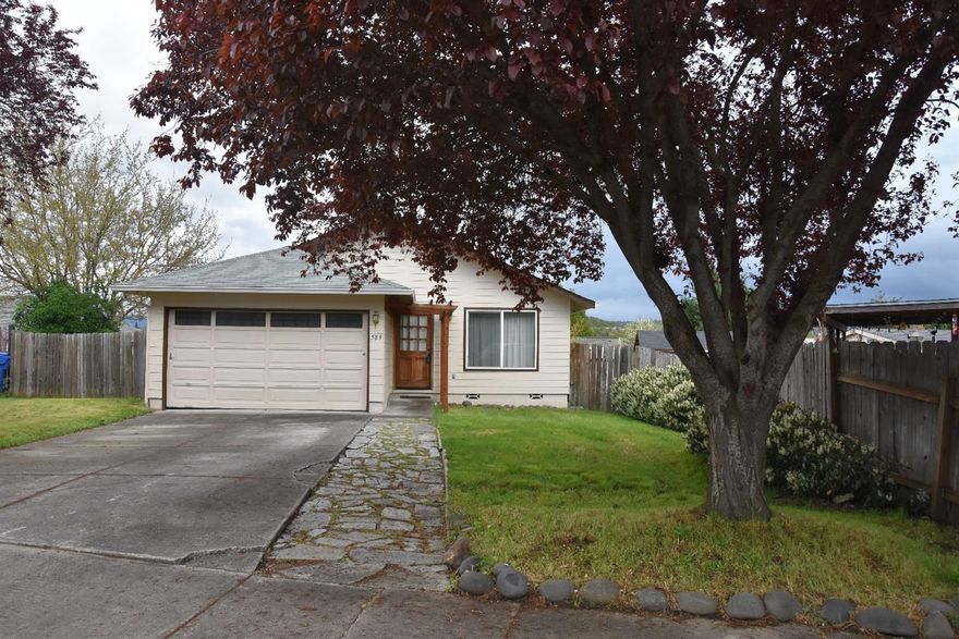 Cozy home with lots of updates and on a cul de sac. Kitchen completely remodeled in 2016. New hot water heater in 2017. HVAC and most appliances newer. Upgraded laminate flooring in living areas. Small fenced RV/boat parking, storage shed and a nice deck with shaded pergola for relaxing . Home feels larger than square footage. Well maintained.